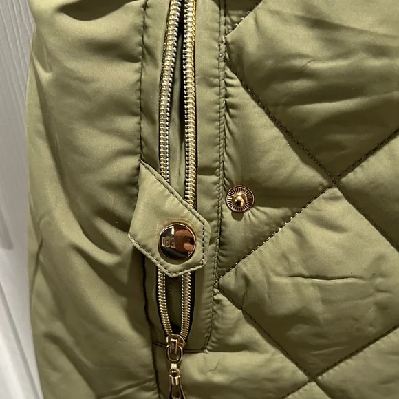 Hermes Scarf Upcycled into an Olive Vest - Picture 8 of 10